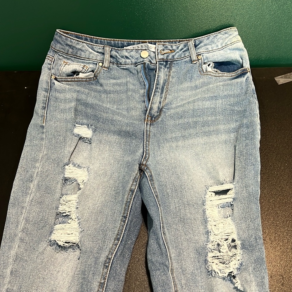 Ripped mom jeans